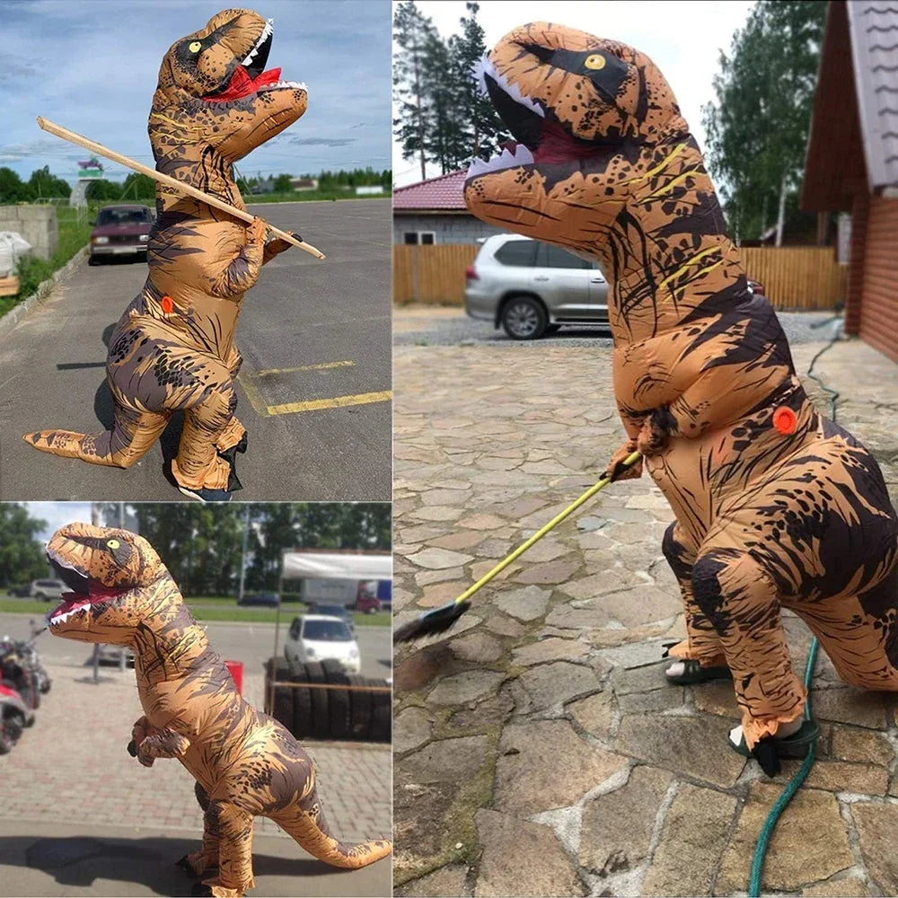 T-REX Inflatable Dinosaur Cosplay Suit for Adults |Halloween Party Apparel