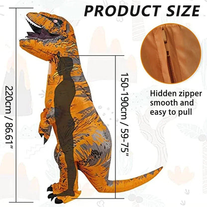 T-REX Inflatable Dinosaur Cosplay Suit for Adults |Halloween Party Apparel