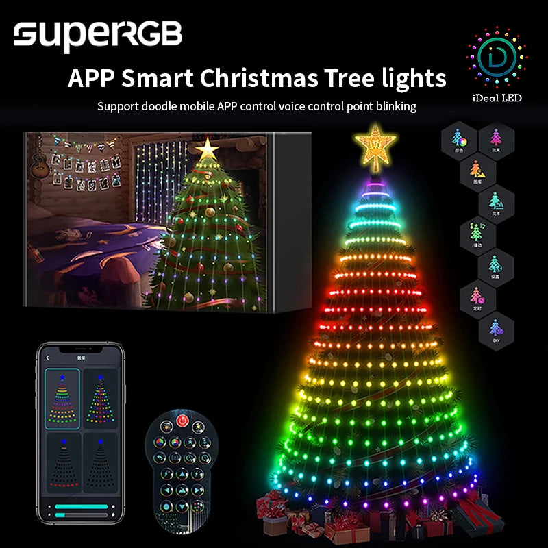 Smart RGB Christmas Tree Lights